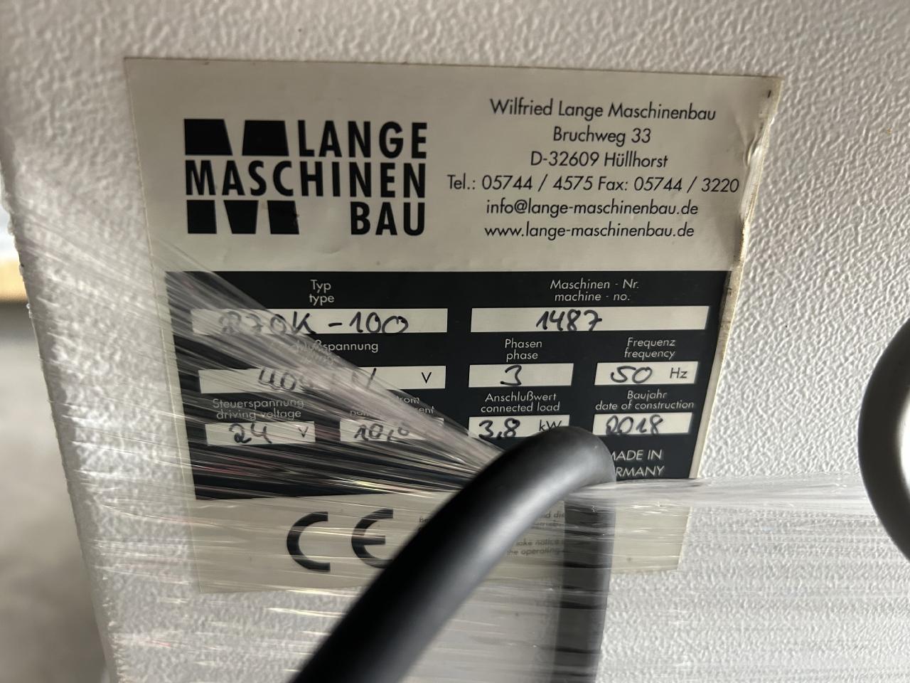 Lange Maschinenbau B 70 K-100