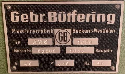 B&uuml;tfering AWS Combi 1350