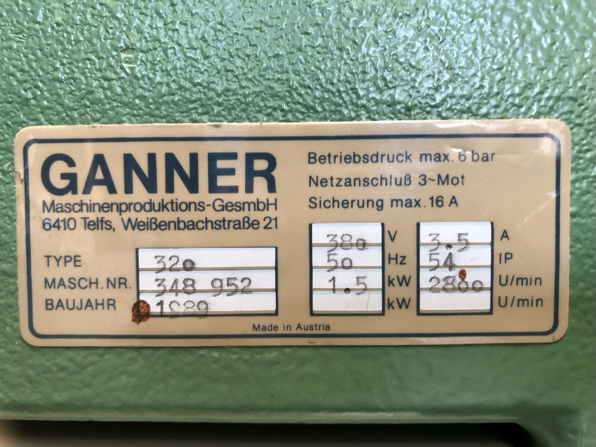 Ganner LBM Junior 320