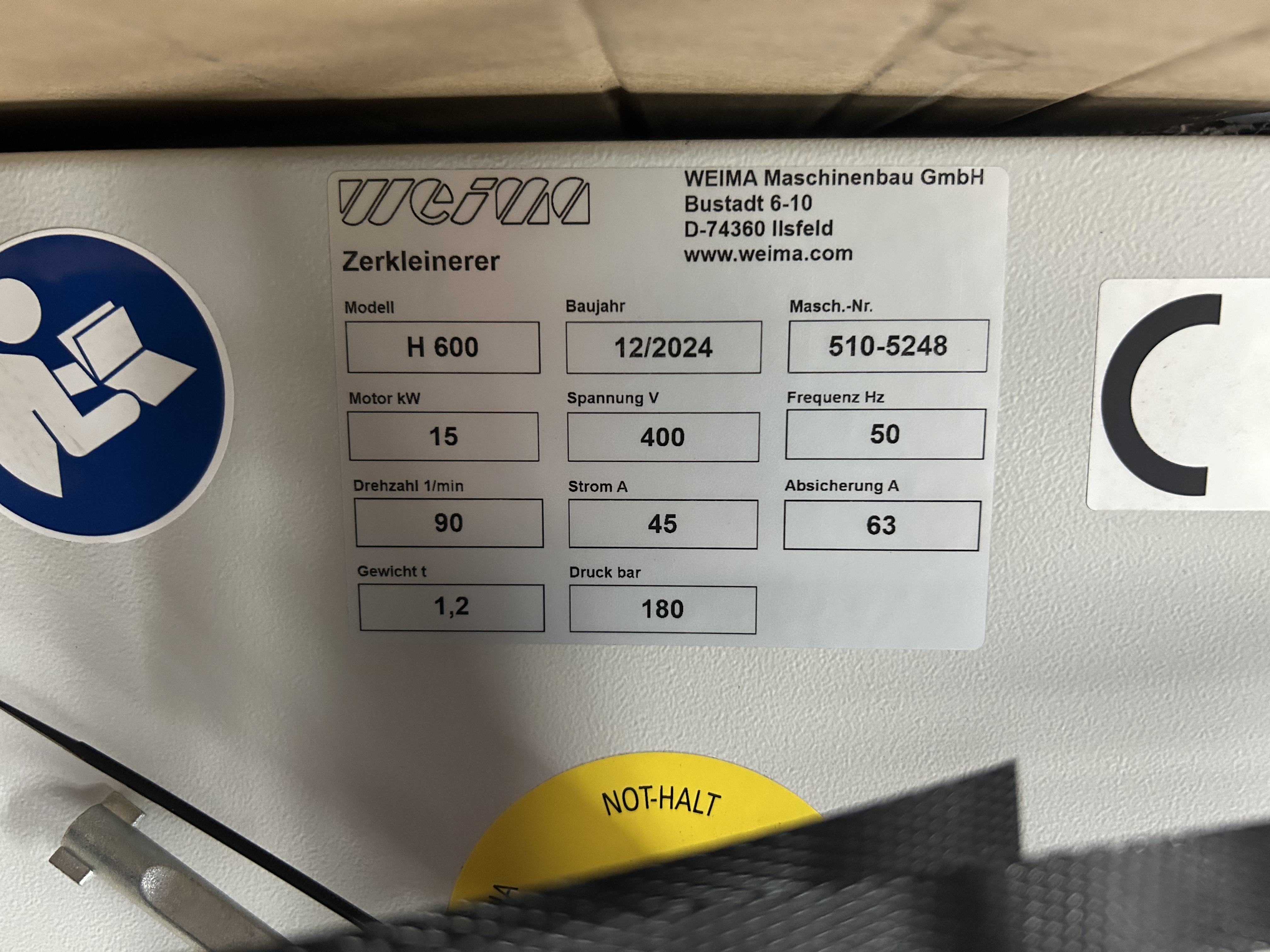 Weima HoKuTech H 600