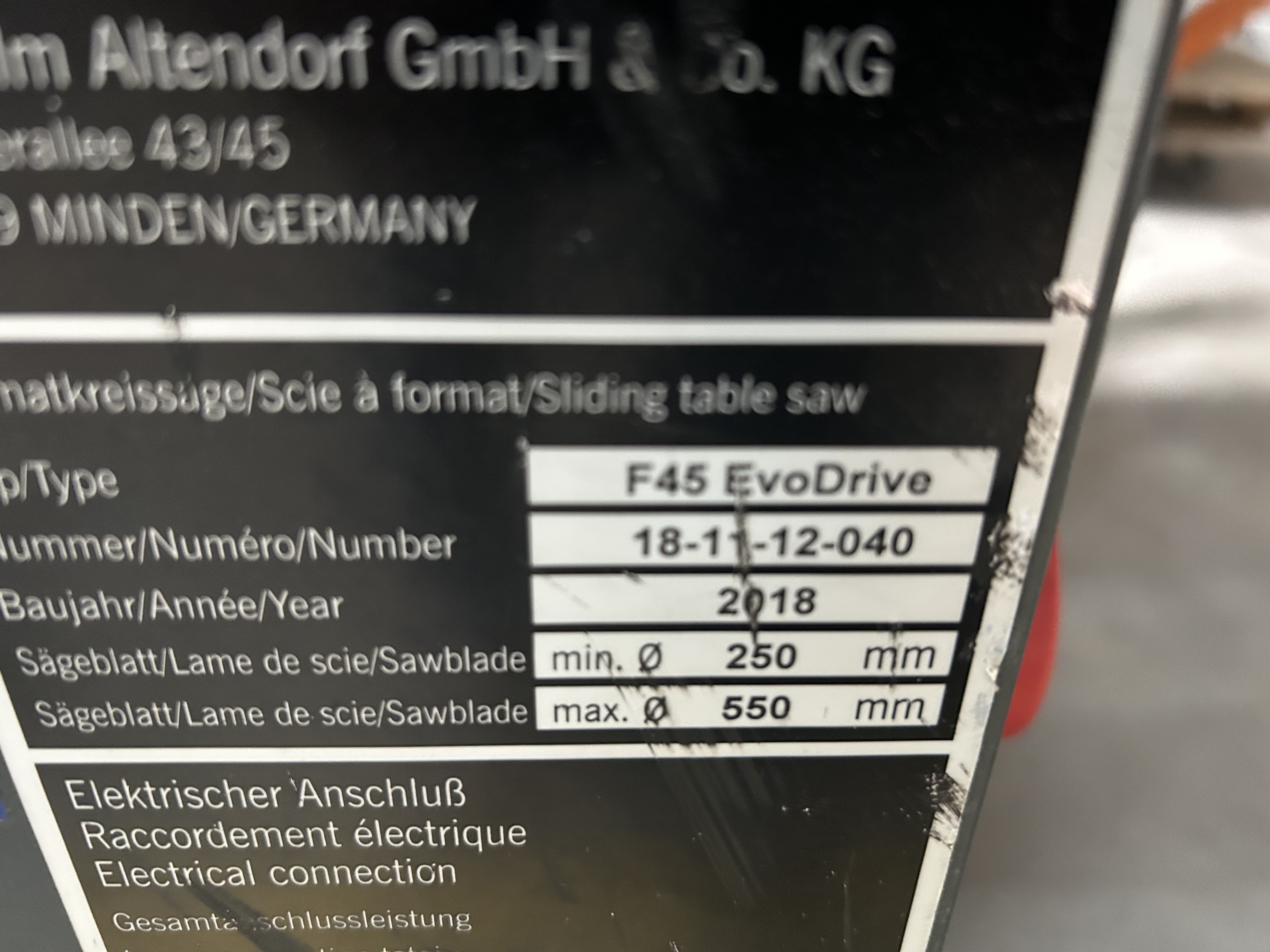 Altendorf F 45 Evo Drive