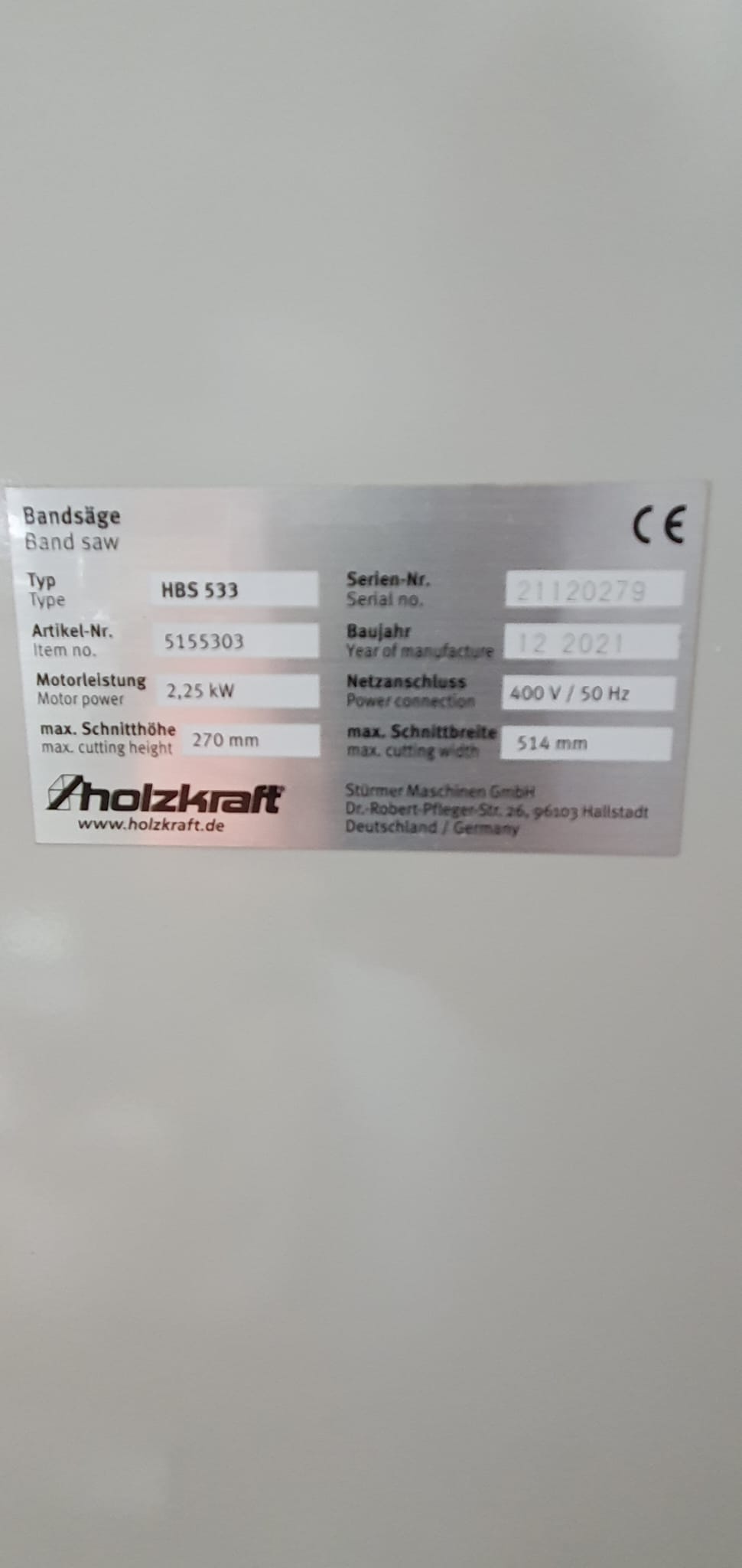 Holzkraft HBS 533 SET
