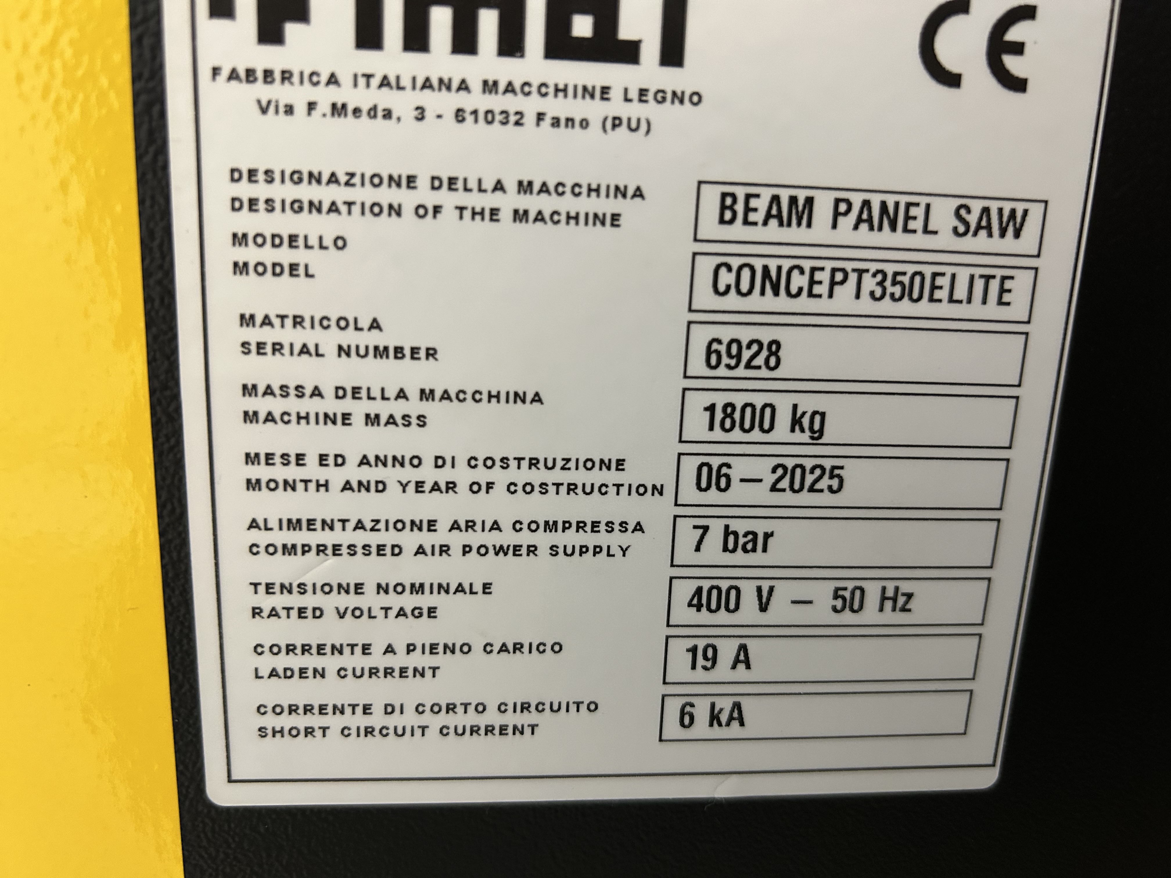 Fimal CONCEPT 350 ELITE, Schnittlänge 3.200 mm