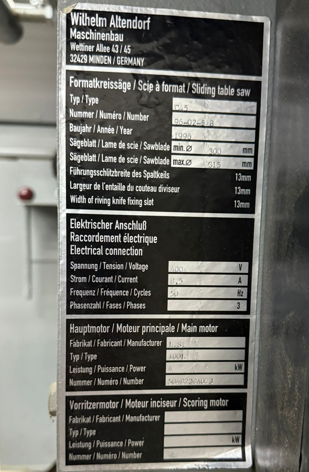 Altendorf C 45