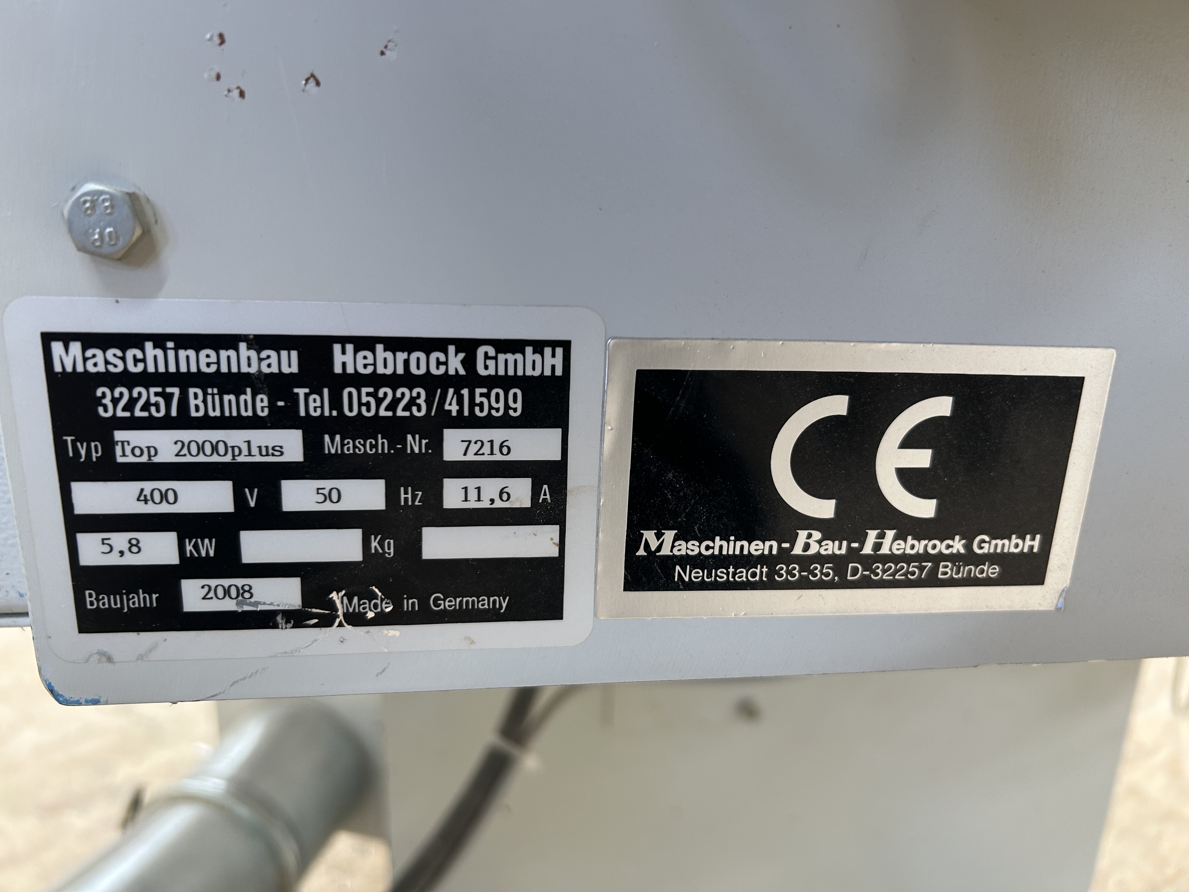 Hebrock Top 2000 plus