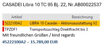 Holzkraft Casadei Libra 10/95 TC V2