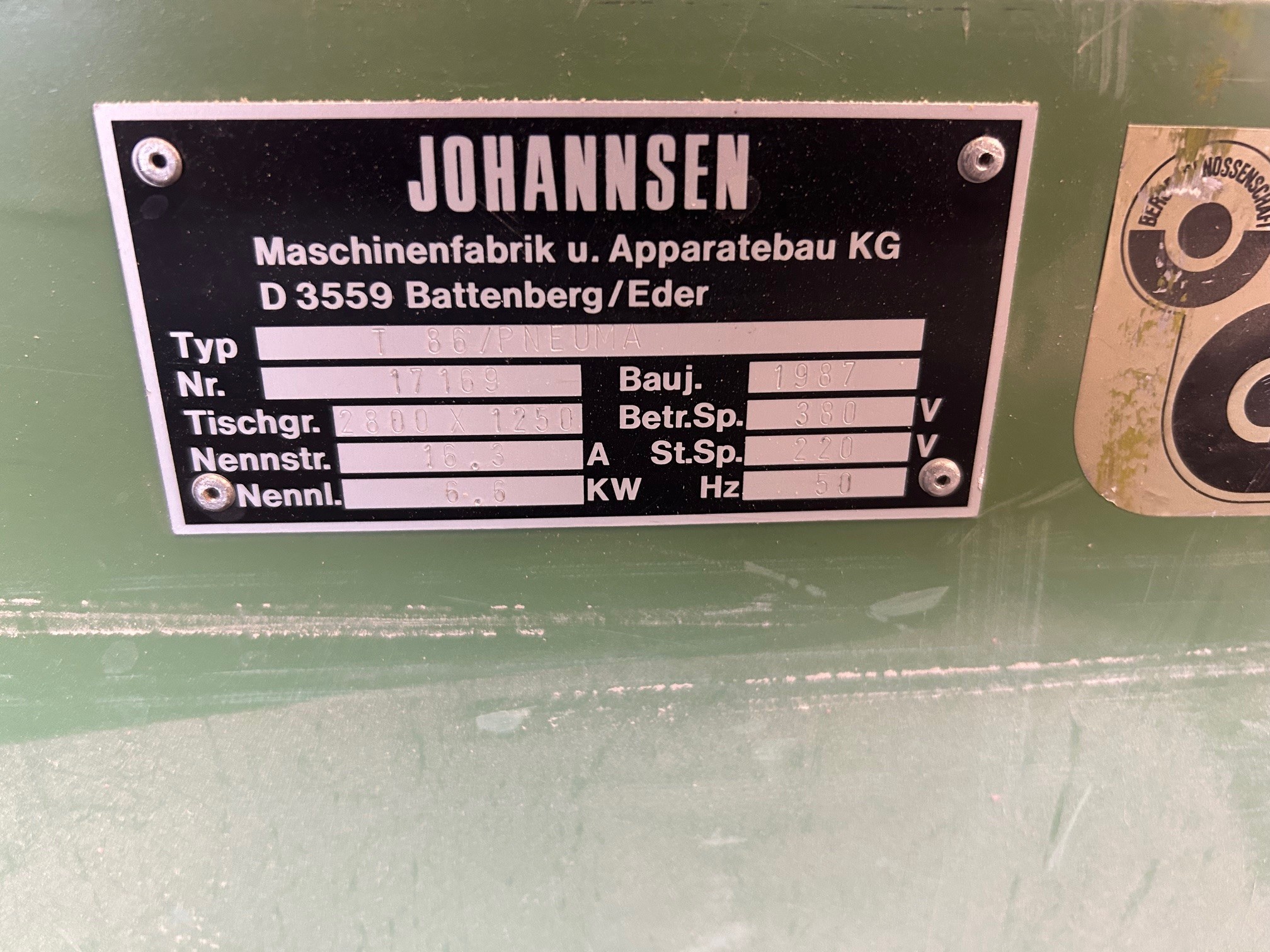 Johannsen T 86/pneuma