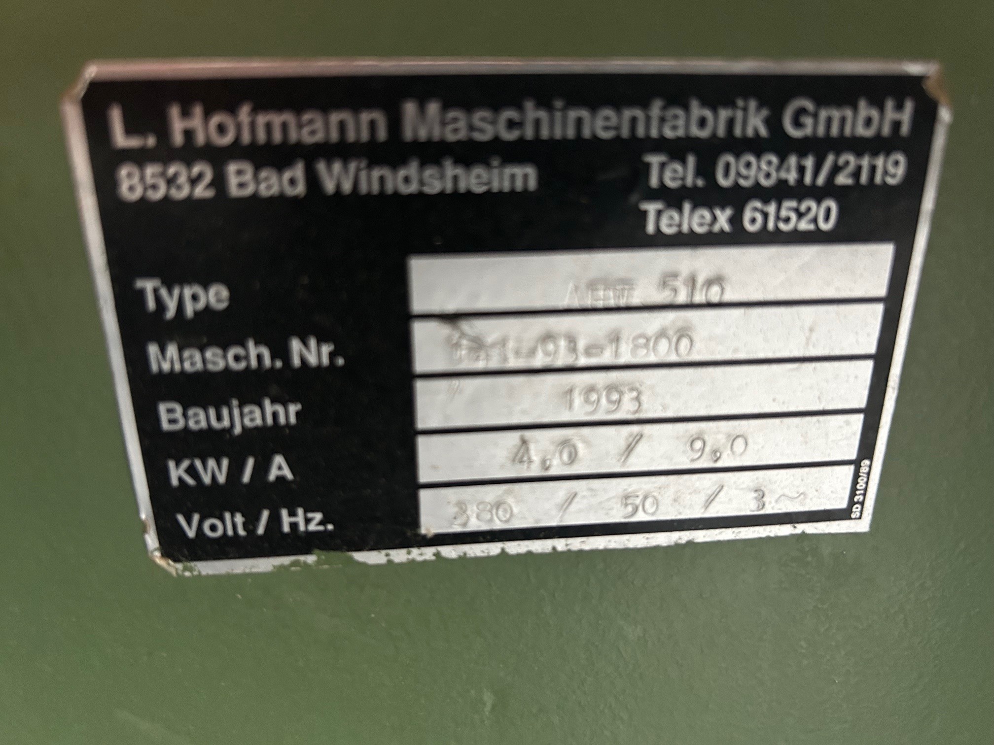 Hofmann AHW 510
