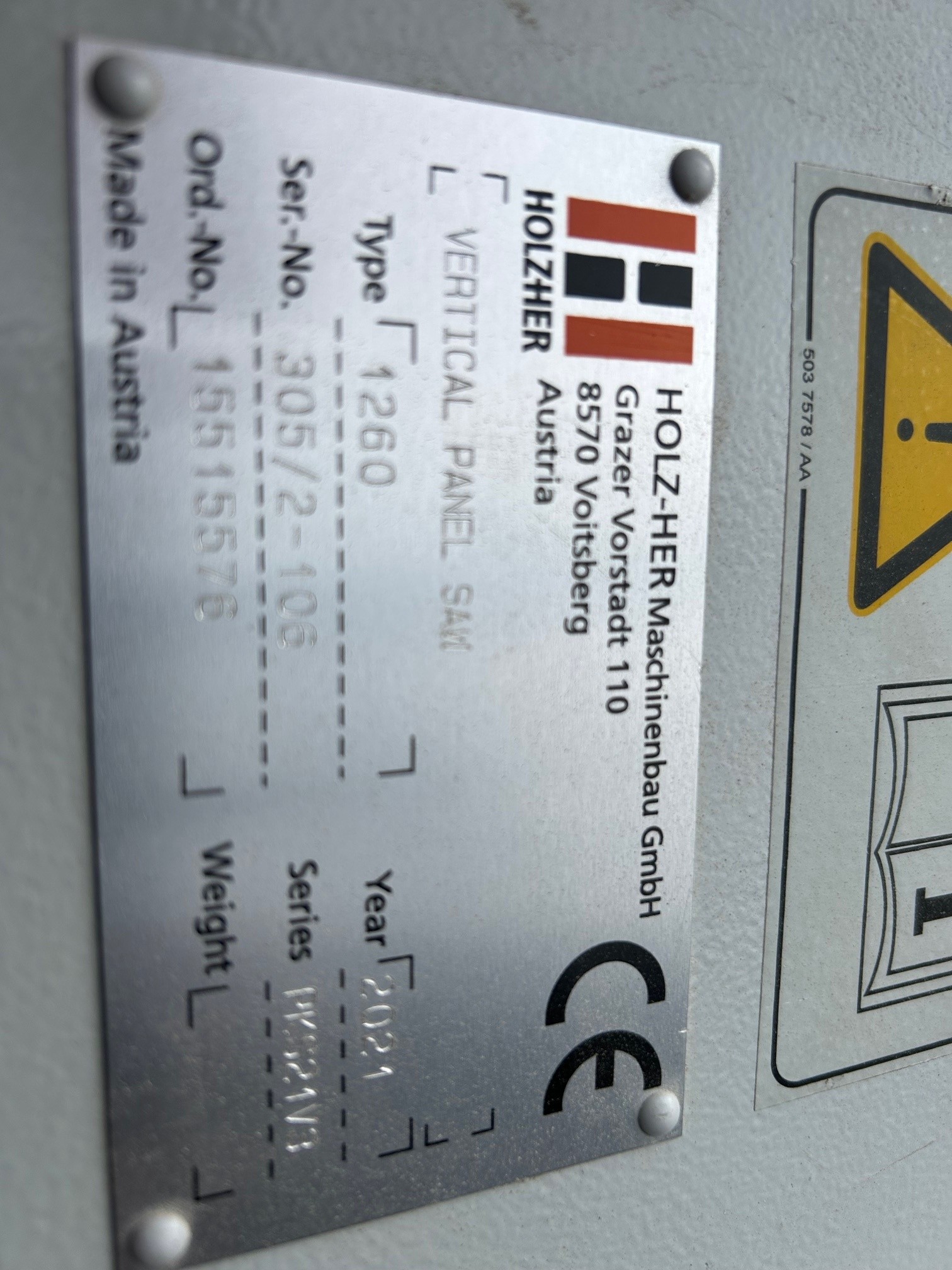 Holz Her Sector 1260 automatic