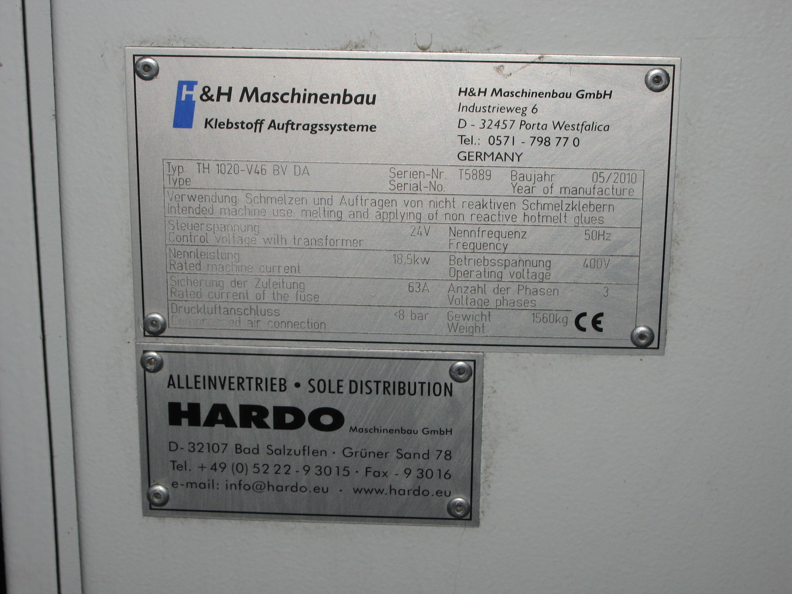 Hardo TH 1.020-V46 BV DA