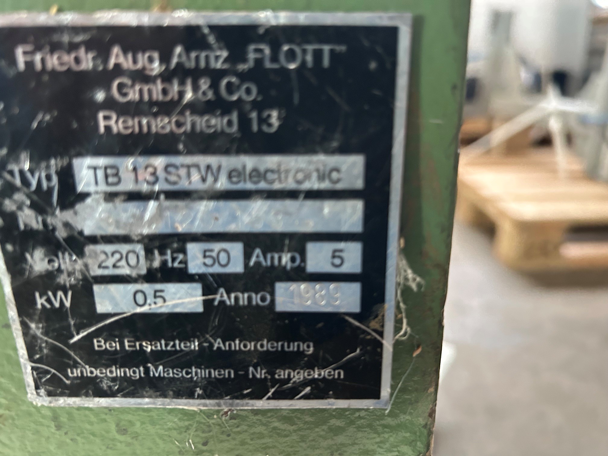 FLOTT TB 13 ST W electronic