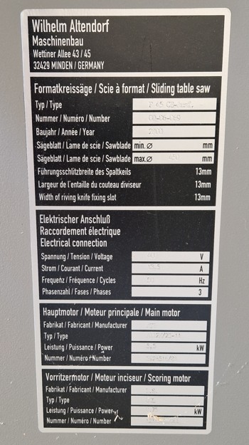 Altendorf F 45